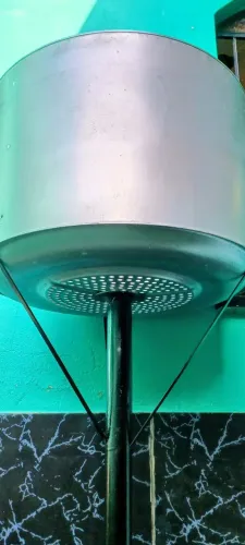 Lixeira galvanizado c/instalação