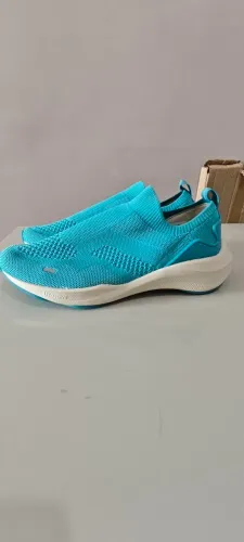Tênis Usaflex Slip On Tricot Turquesa - Tamanho 36 BR (Novo)