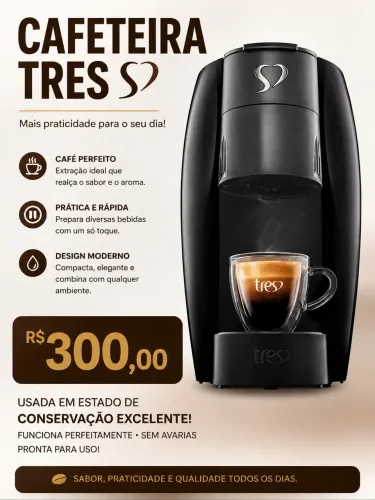 Cafeteira três corações