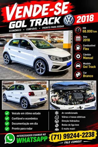 Volkswagen Gol Geração VII Track 1.0 12V Total Flex Mec. 4P 2018