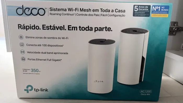 Roteador Mesh TP-Link Deco M4 AC1200 (Kit com 2 Unidades) - Wi-Fi na Casa Toda