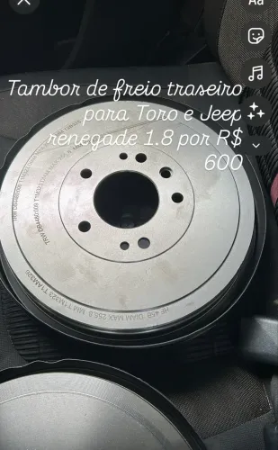 Peças novas para toro, Jeep e mach