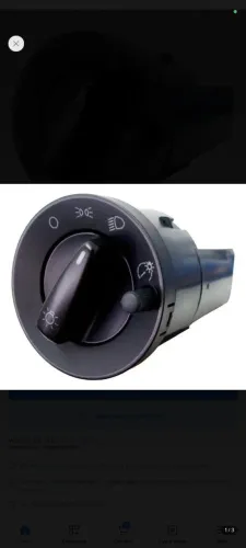 Chave Luz Farol Para Caminhão Vw 5-140 8-150 12v C/ Reostato