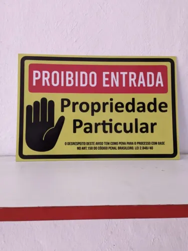 Placas de avisos