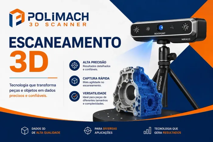 Escaneamento 3d de peças