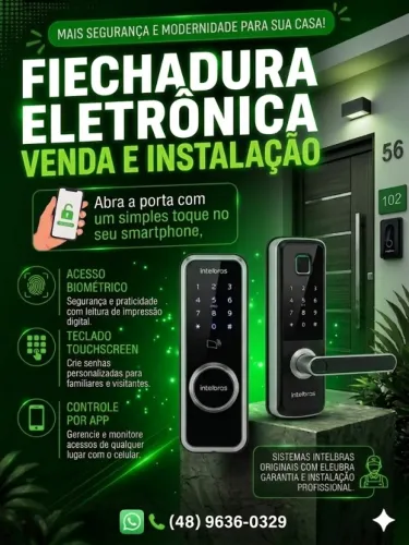 Instalação de fechadora eletrônica