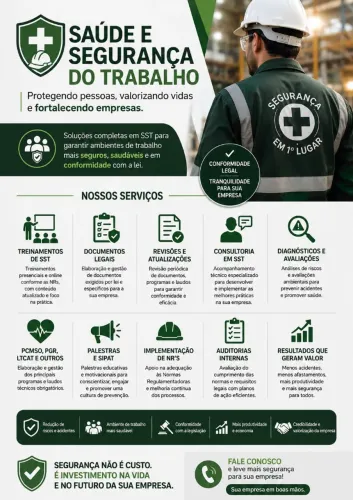  Serviços de Saúde e Segurança do Trabalho (SST)<br>