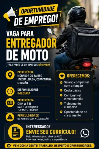 ENTREGADOR DE MOTO