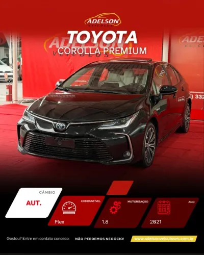 Toyota Corolla Altis Prem. Hybrid 1.8 Flex AUT 2021