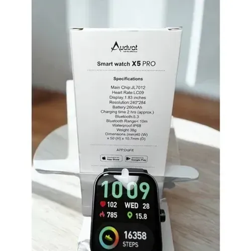 Smartwatch Audisat X5 Pro Cinza e Rosa