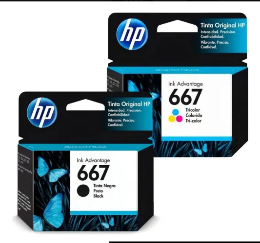 Cartucho Hp 667 1 colorido 1 preto 