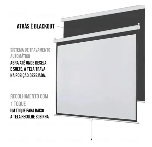 Tela de Projeção Retrátil