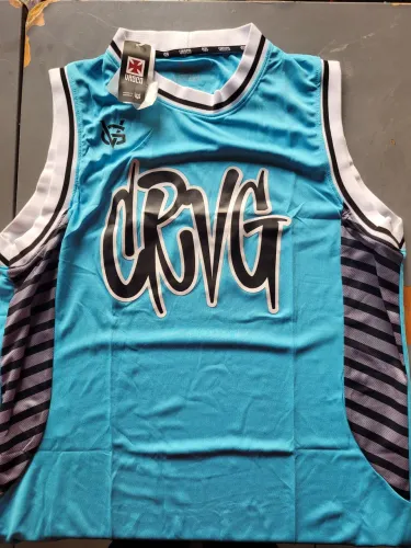 Camisa basquete Vasco azul celeste tamanho G