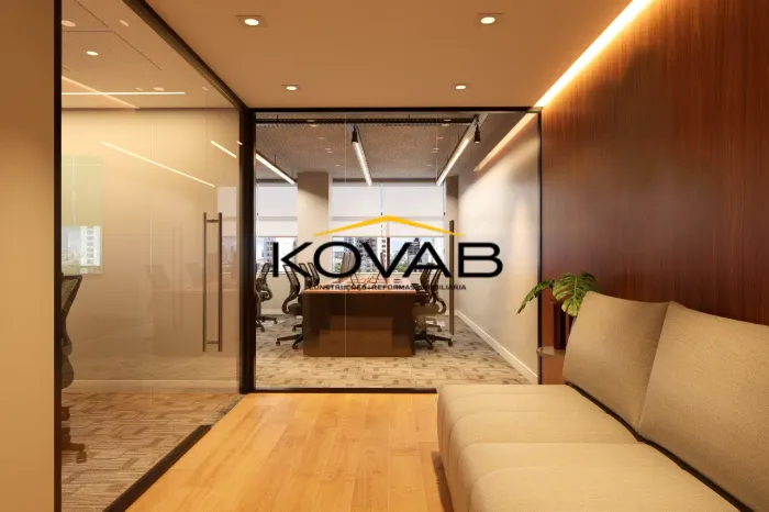 SALA COMERCIAL COM MÓVEIS DE ALTO PADRÃO PARA LOCAÇÃO BERRINI - 110m²