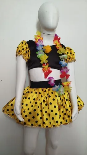 Fantasia de palhaça veste 4/5 ano