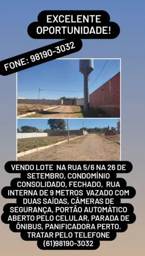 EXCELENTE LOTE NA 26 DE SETEMBRO, NÃO PERCA ESSA OPORTUNIDADE!