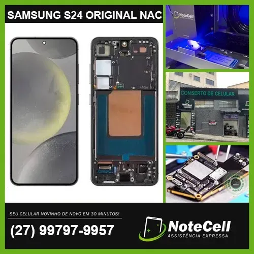 Tela/Display P/ Samsung S24 Amoled Original Nacional - Instalação em 30 min!