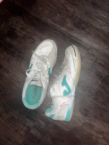 Chuteira usada Para Jogar Futsal Joma Top Flex Couro Profissional numero 42