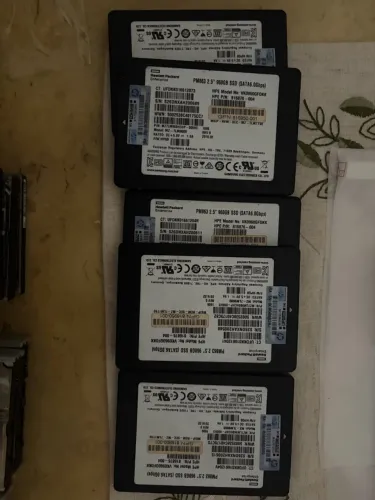 LOTE 5 UNIDADES- SSD Samsung PM863 960GB SATA 2,5" Enterprise HPE - Testados