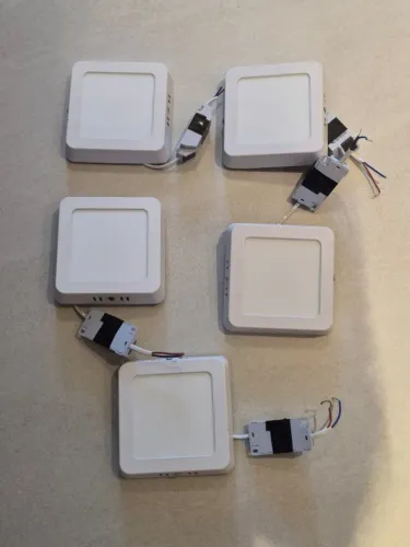 Painel LED Quadrado Sobrepor 6w 12x12cm Branco Neutro 4000k - Avant
