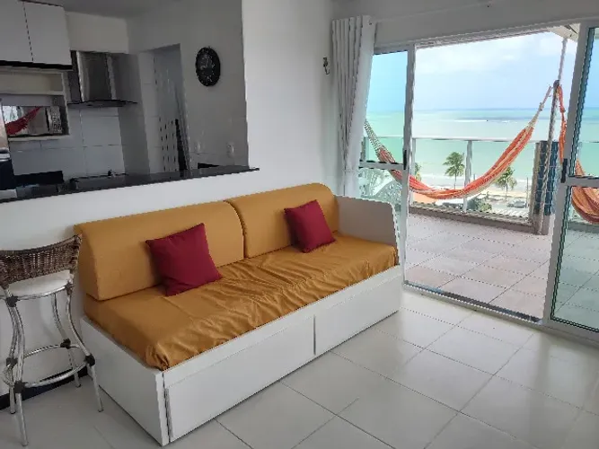 Sofá Cama de Casal IKEA mod Flekke con 2 Colchões Malfors 80x200