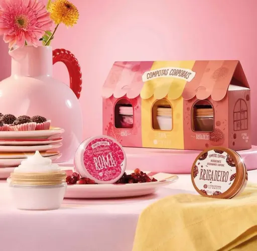Kit Compotas Romã, Jenipa, Brigadeiro. Loccitane au bresil