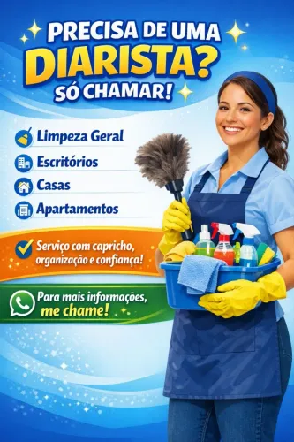 Faço faxina ou diária 