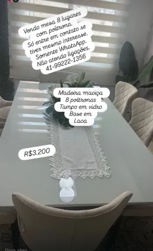 Venda jogo de mesa para jantar 