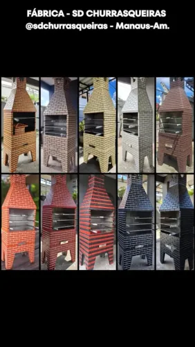 Churrasqueiras pré-moldadas. Fabricação e venda.