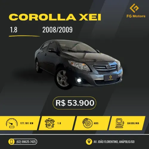 Toyota Corolla XEI 1.8/1.8 Flex 16V Aut. 2009