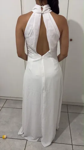Vendo vestido branco marca MIRAK, tam P