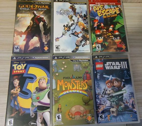 Lote jogos PSP