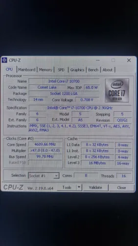 I7 10700 ( 10 geração )