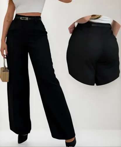 Calça feminina pantalona preta