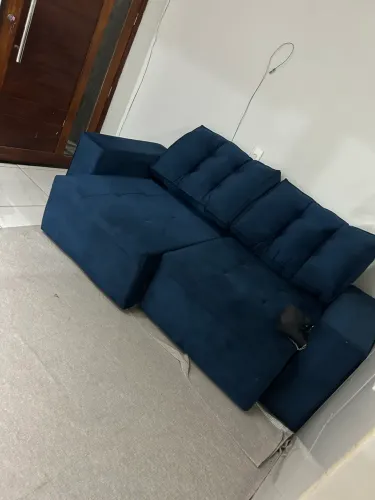 Sofá azul novo