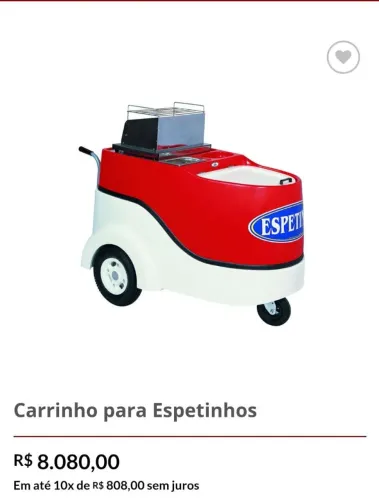 Carrinho de churrasquinho 