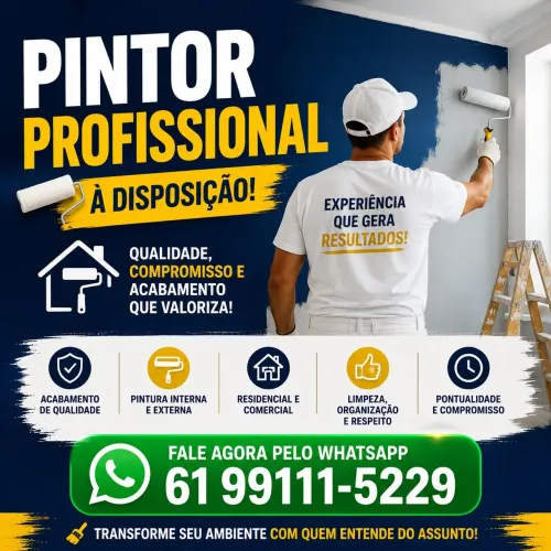 PINTOR PROFISSIONAL MELHOR ORÇAMENTO DO DF