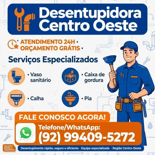 Desentupidora Centro Oeste 24hs