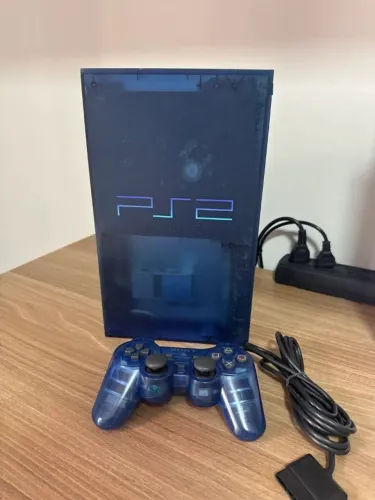 Console Playstation 2 Fat Ocean Blue - Perfeito estado