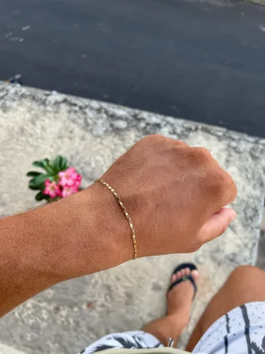 Pulseira Piastrine em ouro 18