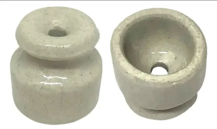 Roldanas isolador porcelana esmaltada