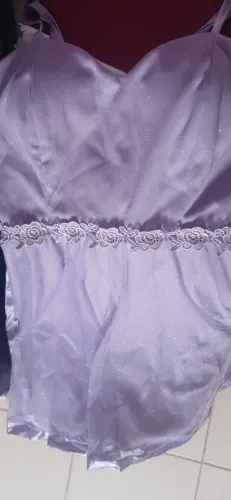 Vestido de festa curto lilás