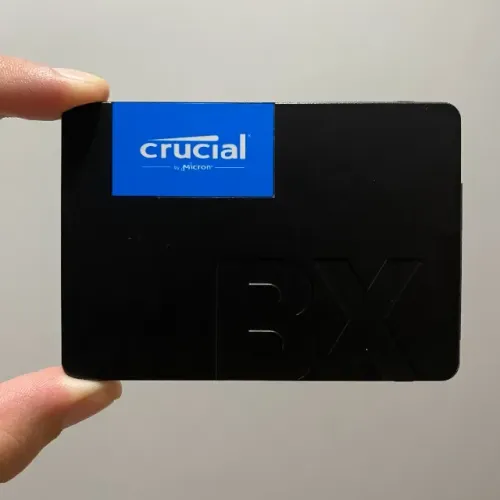 SSD Crucial BX500 500GB 3D NAND Sata3 com Leitura de 540Mb/s e Gravação de 500Mb/s