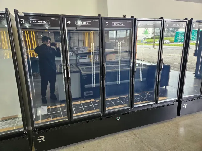 refrigerador expositor 5 portas para cervejas full black - novo