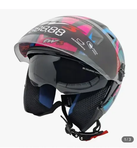Capacete fw3 aberto