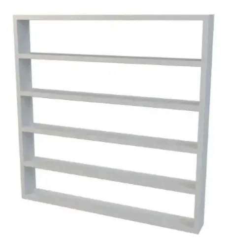 Expositor de Esmaltes MDF Branco | Organizador para Salão, Loja e Manicure