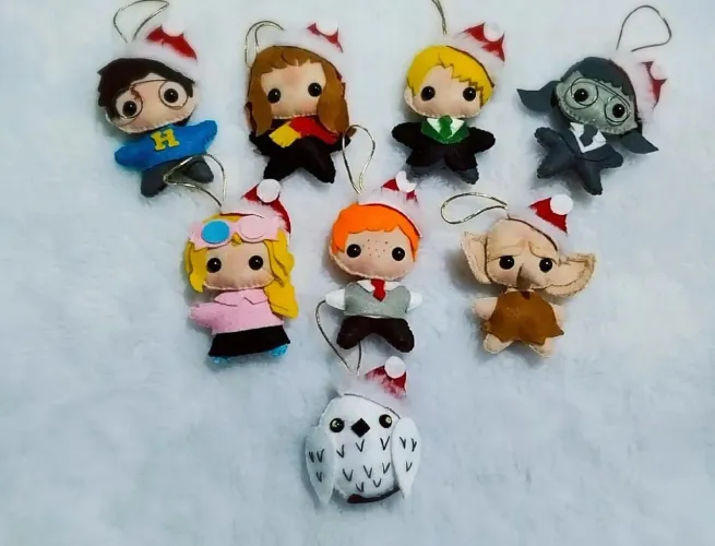 Pingentes harry potter para árvore de Natal 