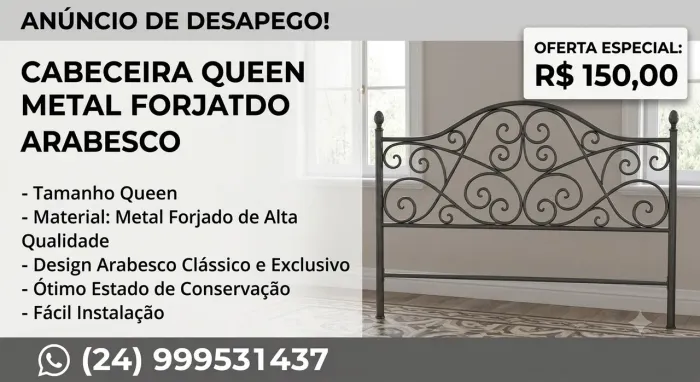Cabeceira de cama queen