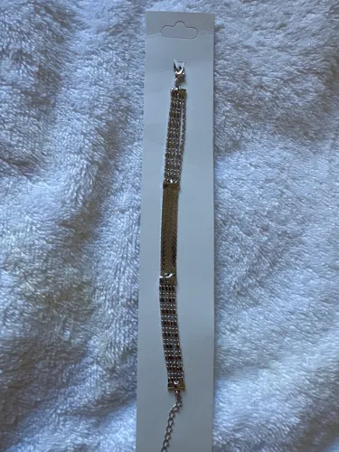 Pulseira prateada fios