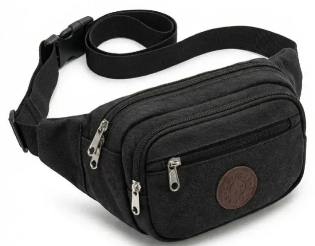 Pochete Bolsa Peitoral ou de Cintura em Lona z1507